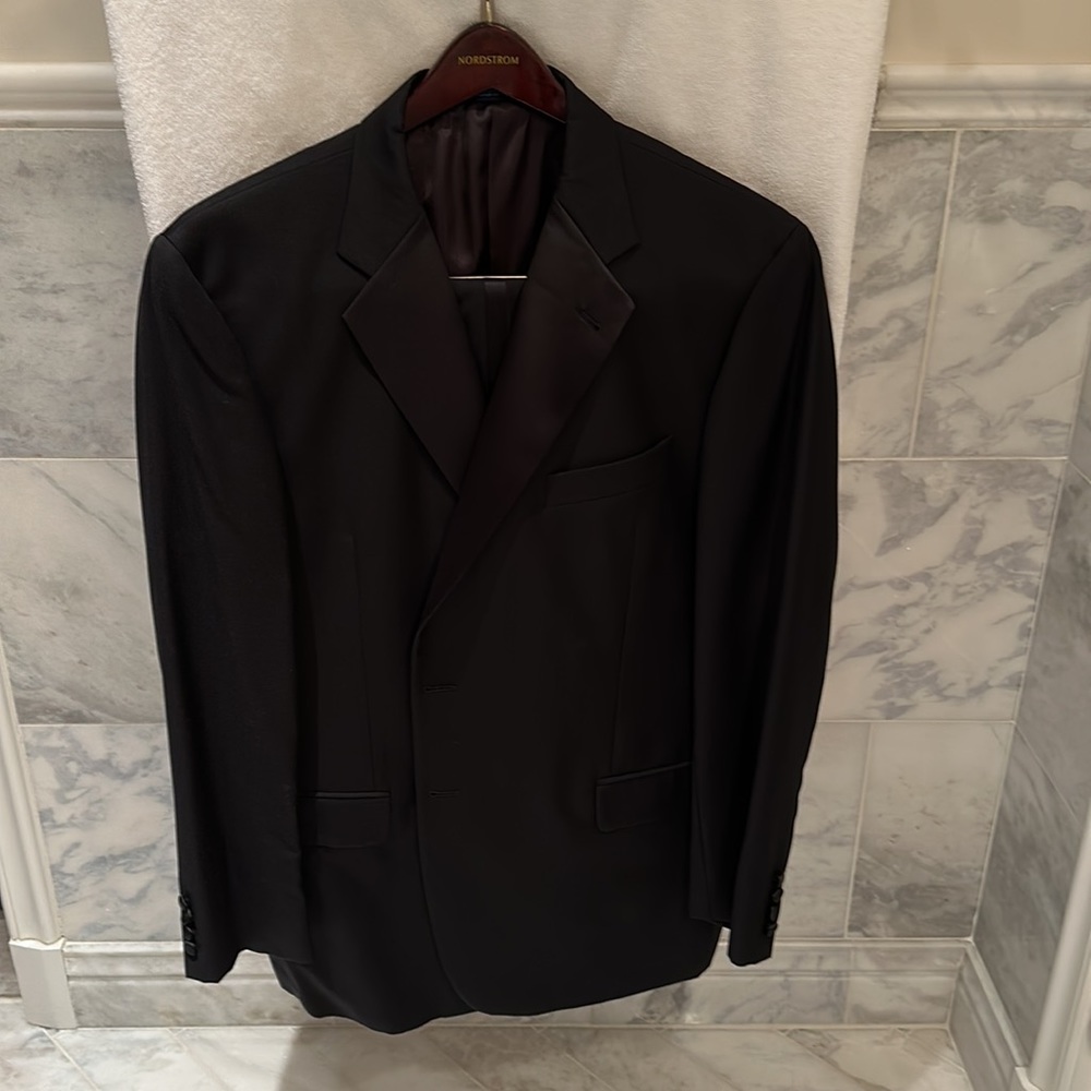 Joseph Abboud Black Wool Tuxedo